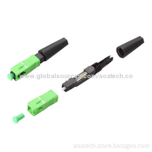 Optical Fast SC/APC Connectors, Adopt Fiber Pre-installed Structure, Ideal for Field InstallationNew